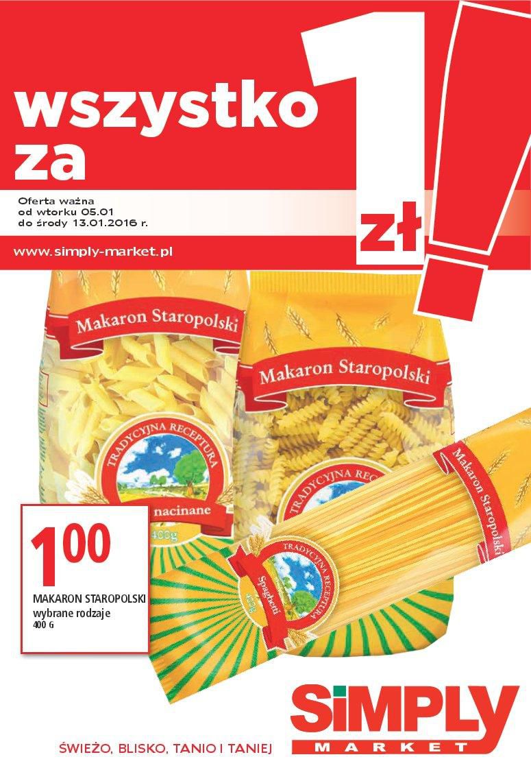 Gazetka promocyjna Simply Market str. 1