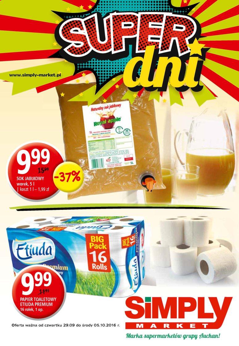 Gazetka promocyjna Simply Market str. 1